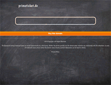 Tablet Screenshot of primoticket.de